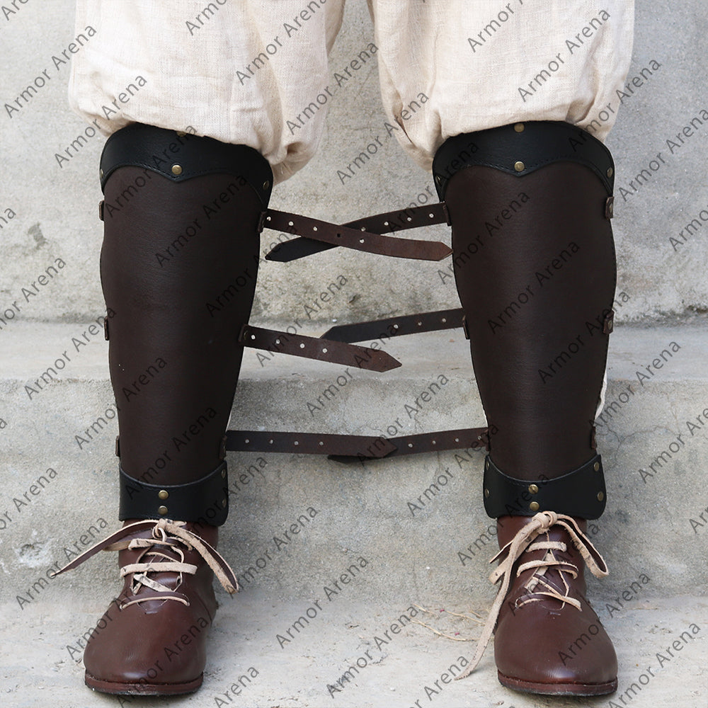 Ludwig Leather Greaves