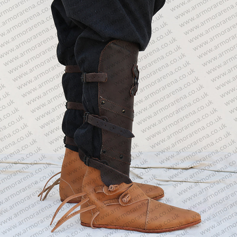 Conan Barbarian Leather Greave