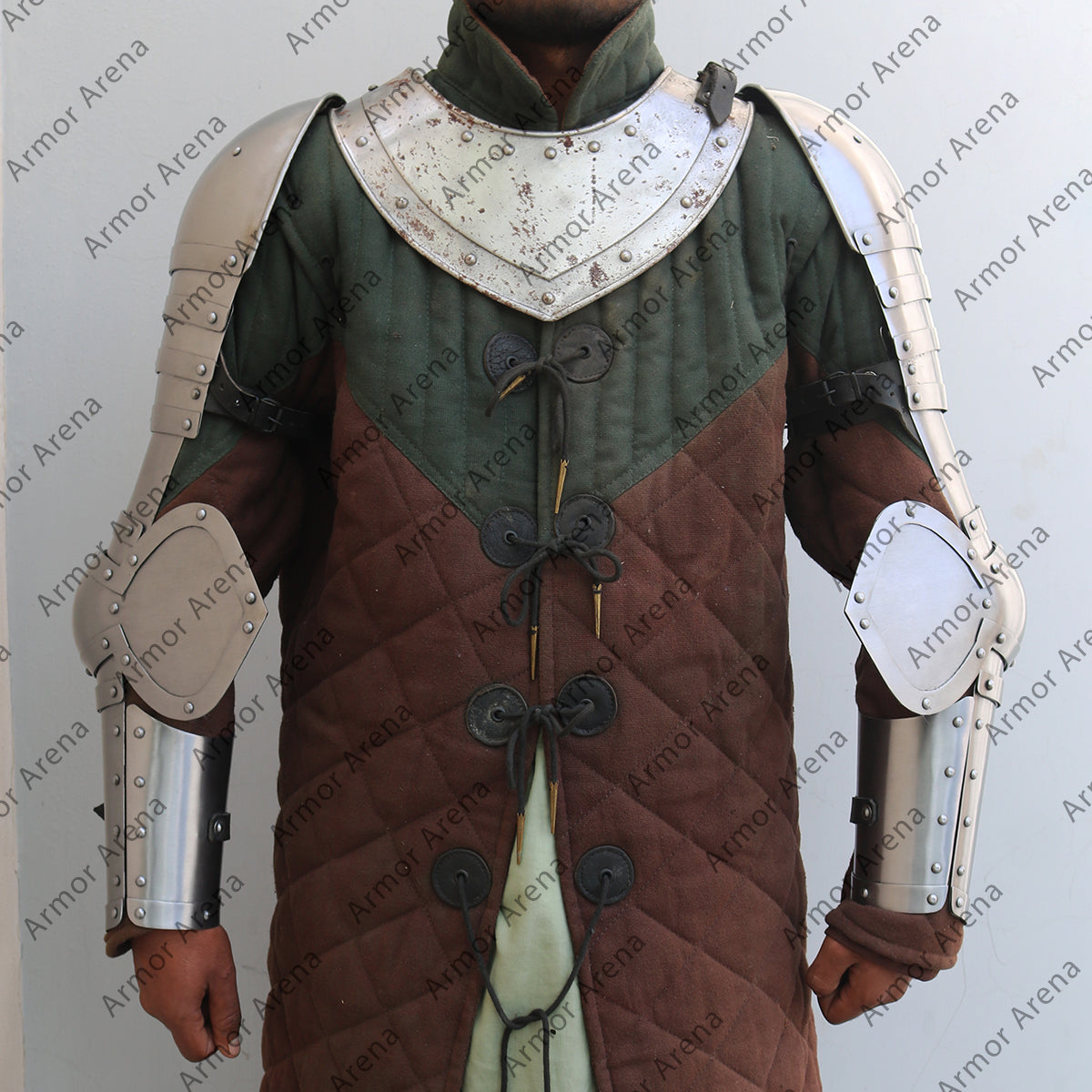 Knight Plate Arms And Shoulders Of 14th Century