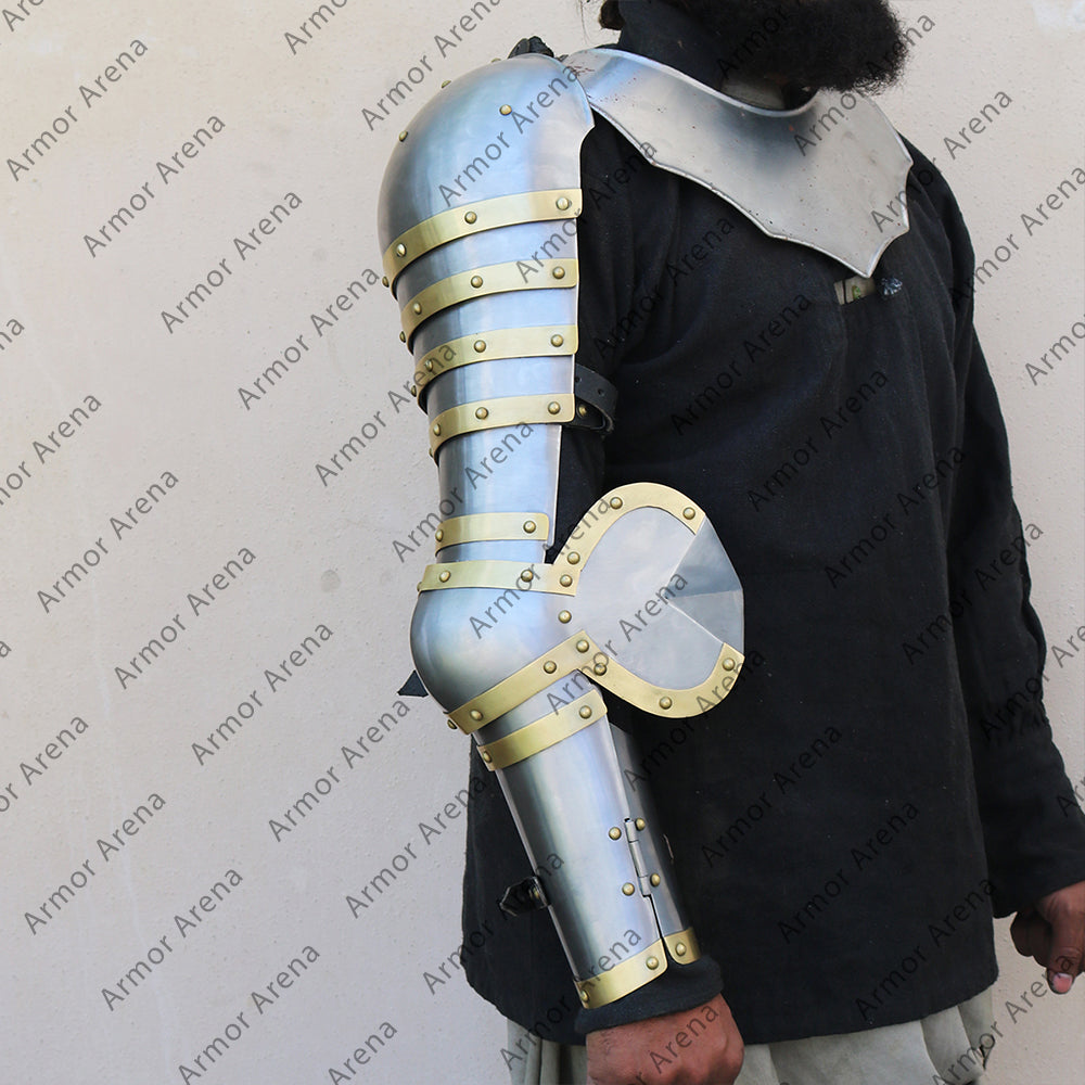 Knight Plate Arms and Shoulders Of 14th Century