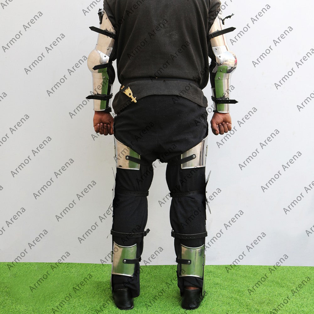 Arm and Leg Armor Set With Back Plates