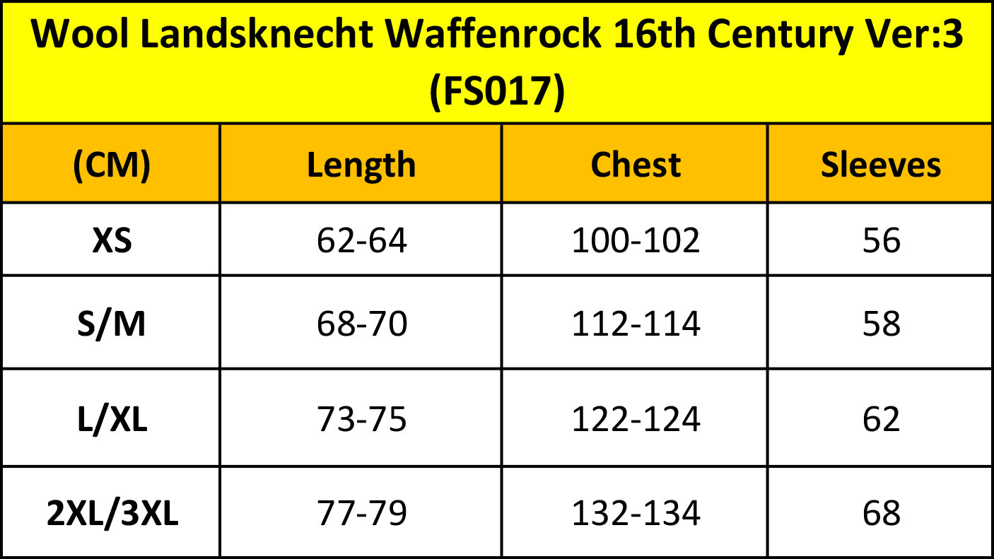 Wool Landsknecht Waffenrock 16th Century Ver:3