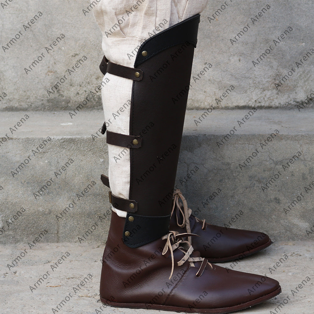 Ludwig Leather Greaves