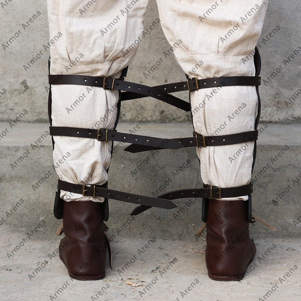Ludwig Leather Greaves