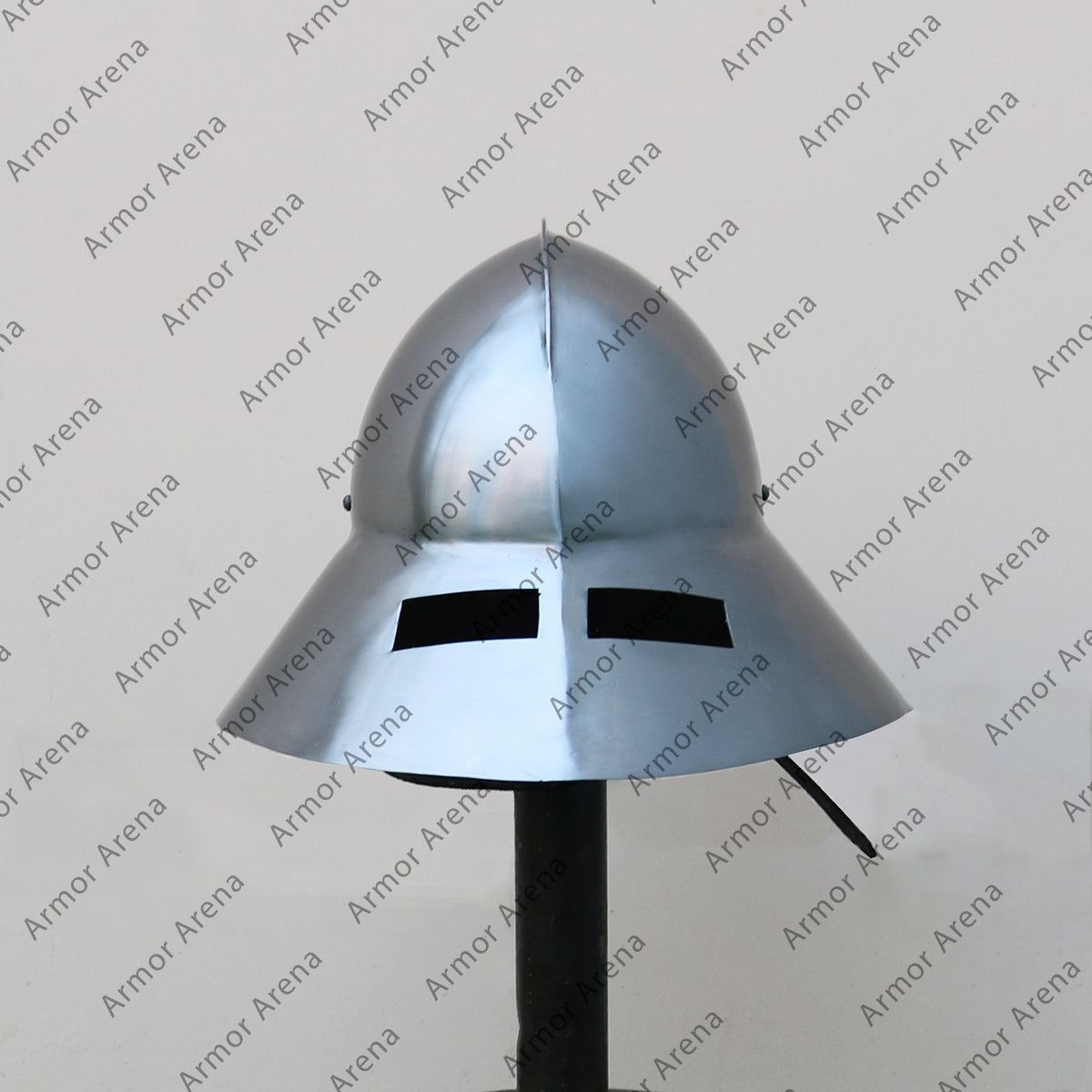 Guardsman helmet / Medieval Kettle Hat with Oculars (Eye Slits)