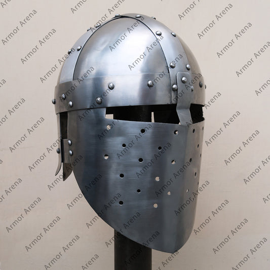 Fluted Norman Helmet