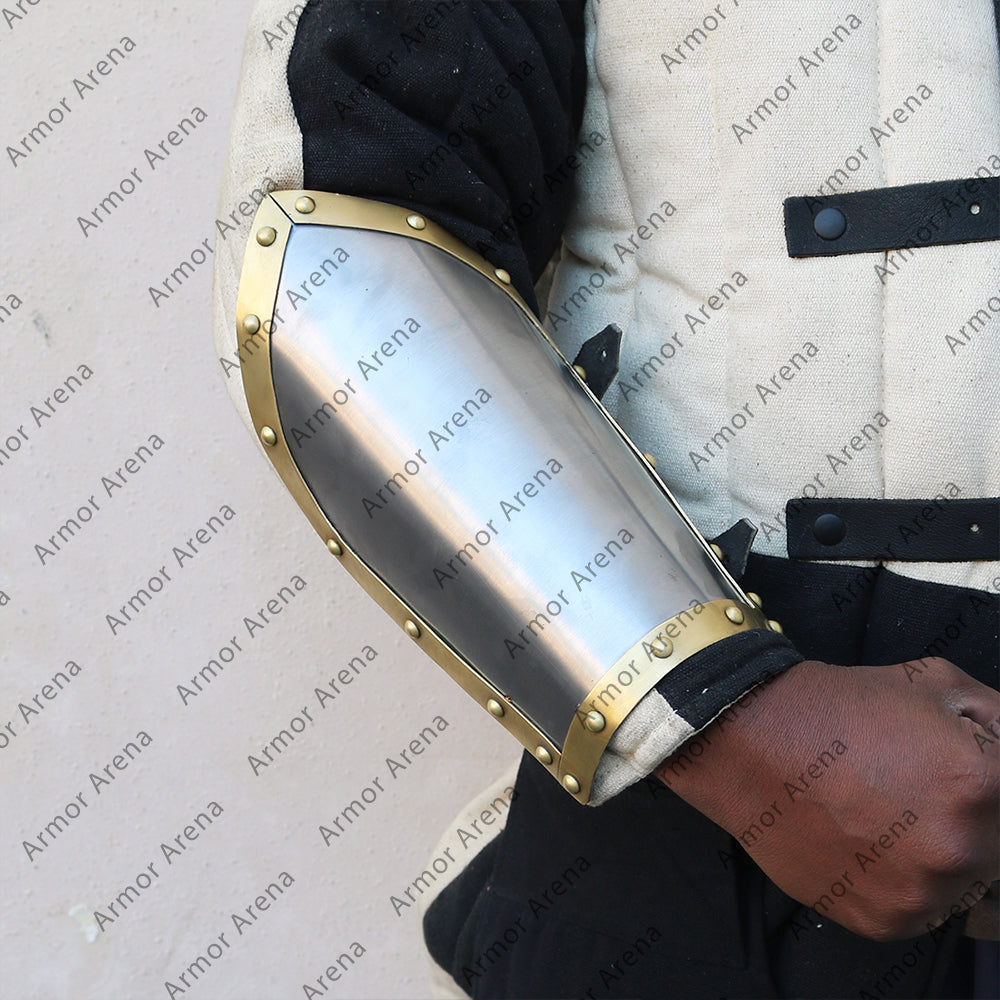 Bracers with Brass Edge