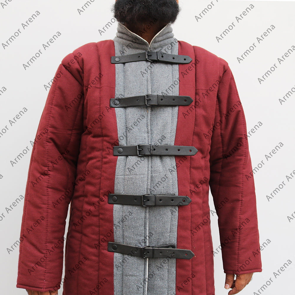 Long Sleeves Gambeson with Straight Bottom in Two Colour