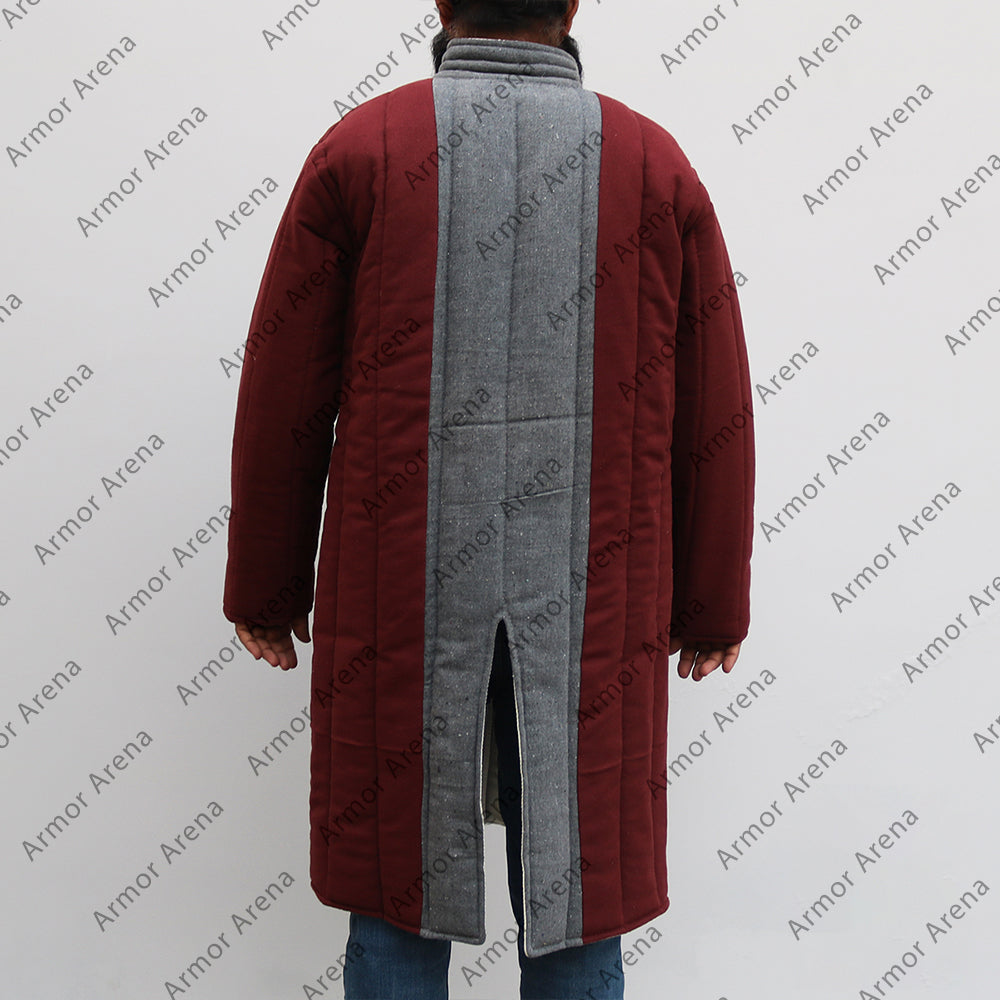 Long Sleeves Gambeson with Straight Bottom in Two Colour