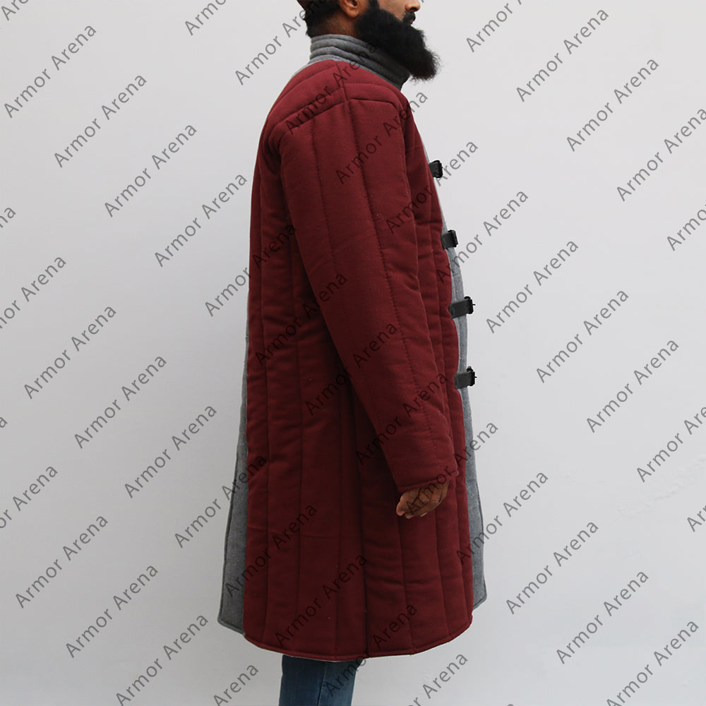 Long Sleeves Gambeson with Straight Bottom in Two Colour