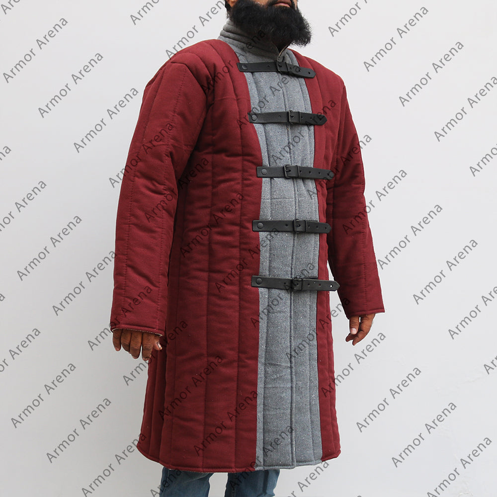 Long Sleeves Gambeson with Straight Bottom in Two Colour