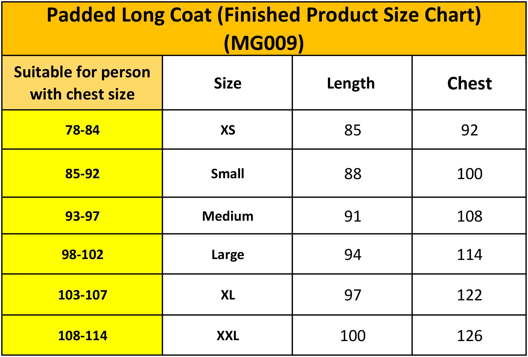Padded Long Coat