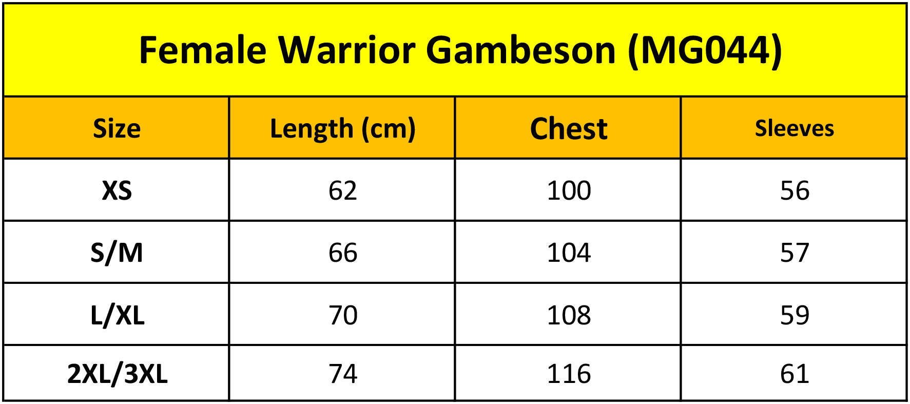 Female Warrior Gambeson