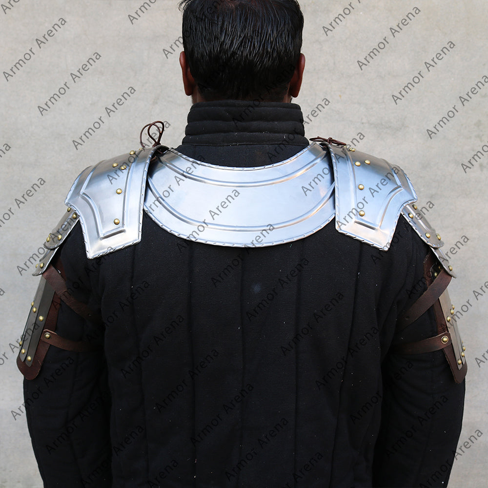 Medieval Knight Gorget with Pouldrons