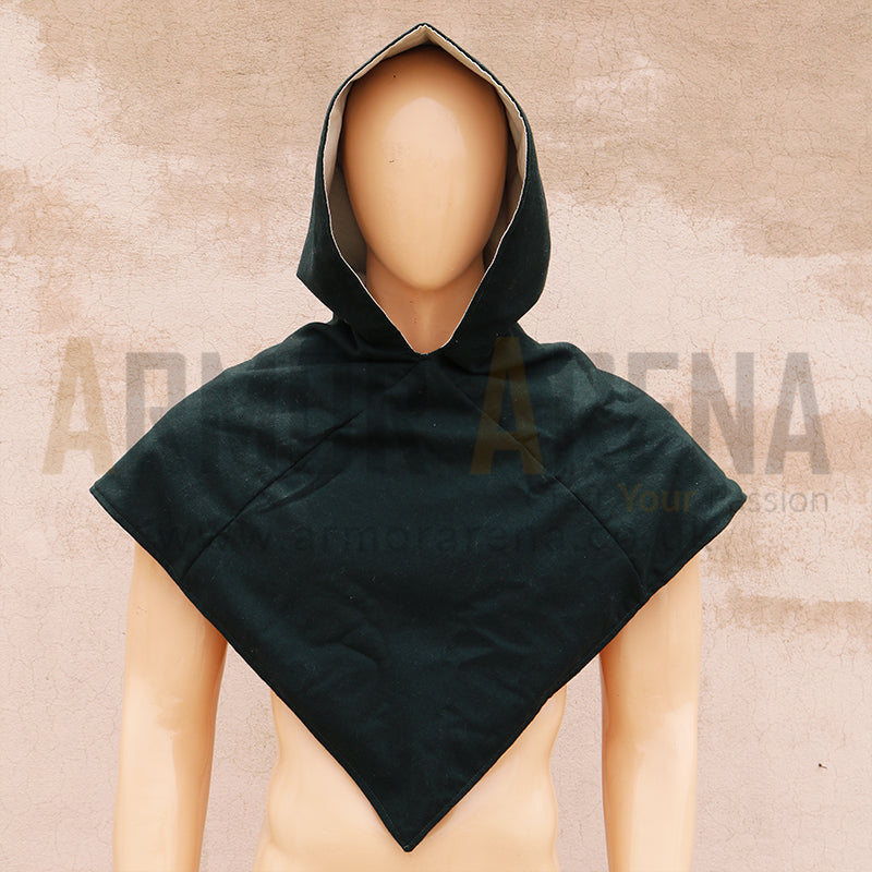 Viking Wool Hood with Linen Lining