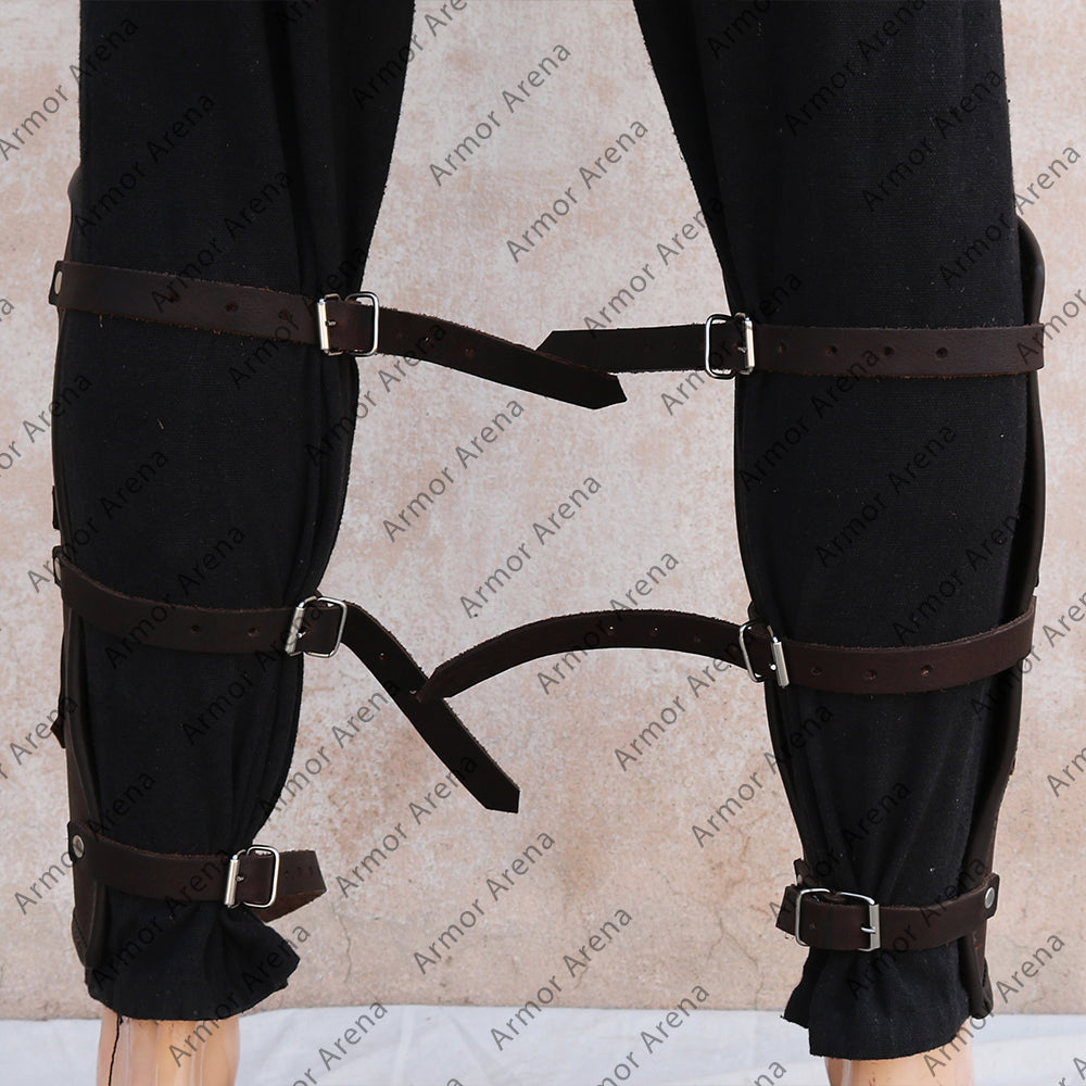 Berserker Leather Greaves