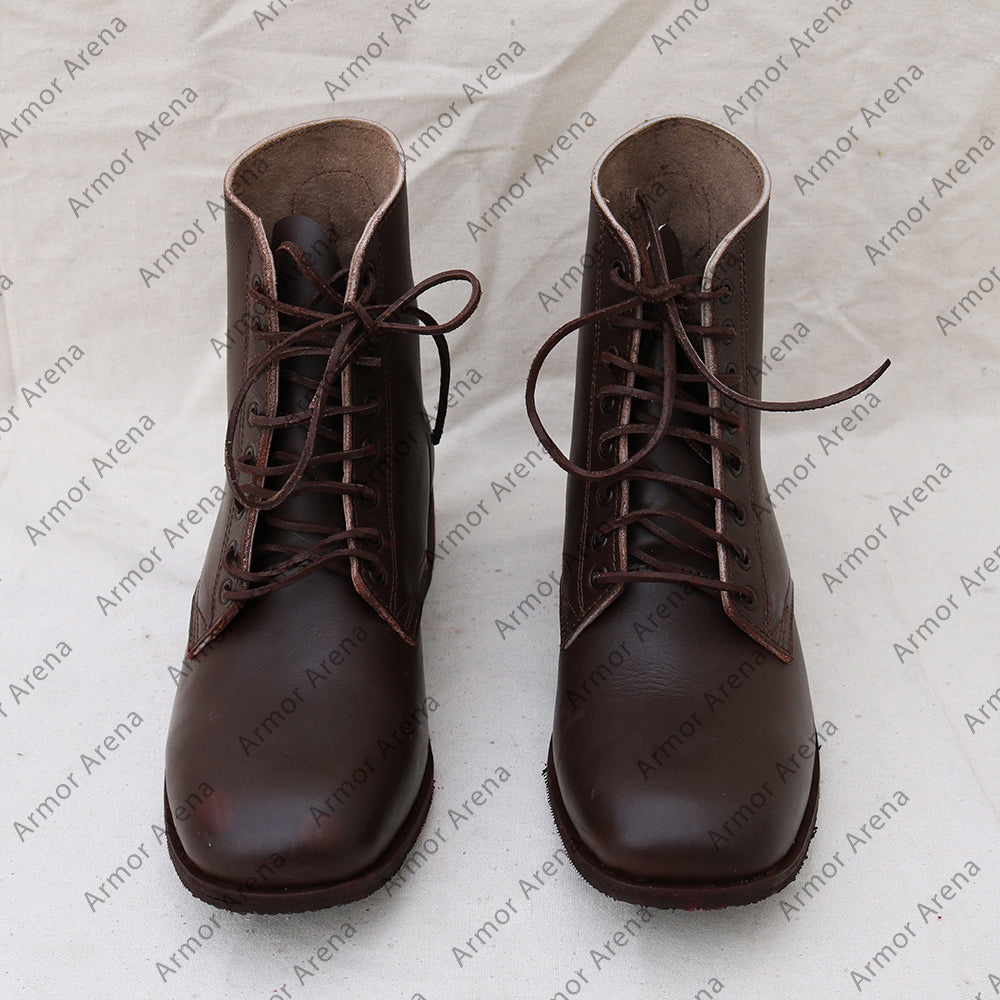Civil War Lace up Military Boots