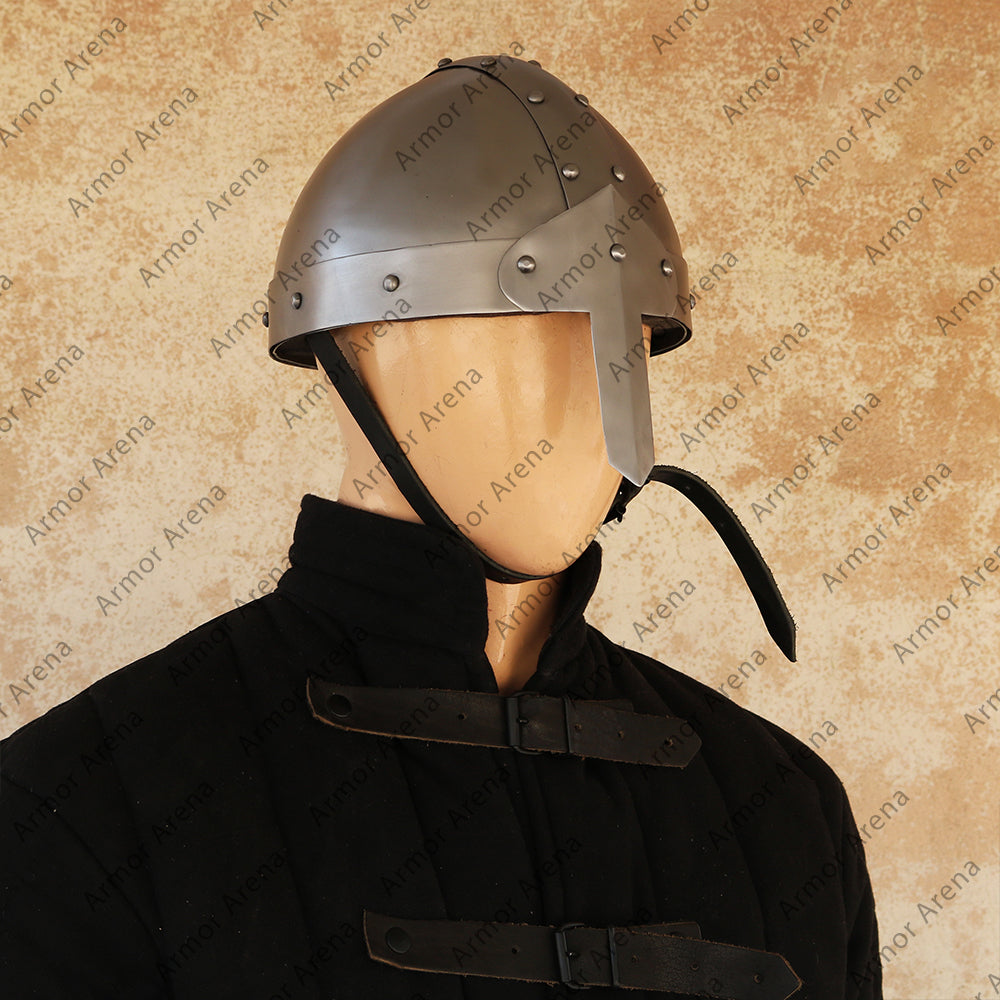 Nasal Helmet with Riveted Bands