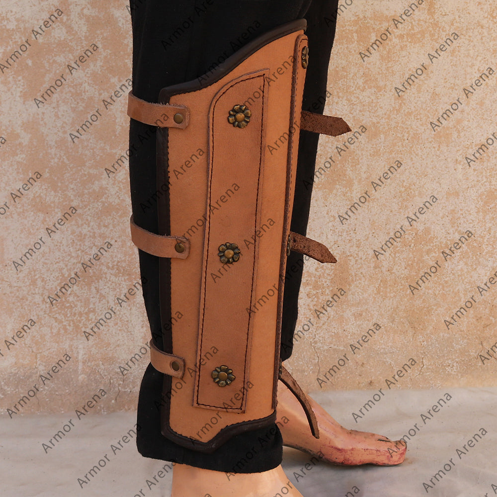 Prince Leather Greaves