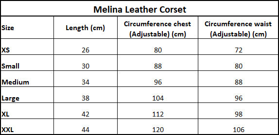 Melina Leather Corset