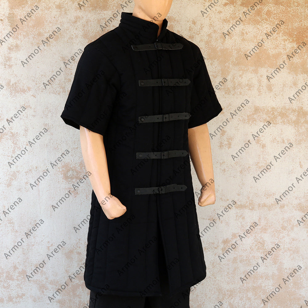 Shorts Sleeves Gambeson with Straight Bottom
